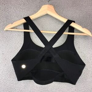 Lululemon Black Sports Bra Criss Cross Back Adjustable Strap Athletic Top